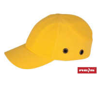 Каска-бейсболка Reis BumpCap жовта з вентиляцією