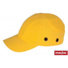 Каска-бейсболка Reis BumpCap жовта з вентиляцією